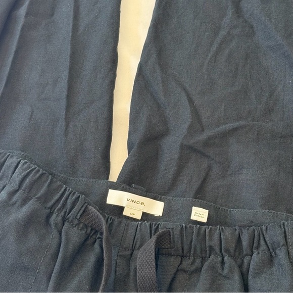 Vince Black Wide Leg Draw String Pants Business Casual - Picture 2 of 5